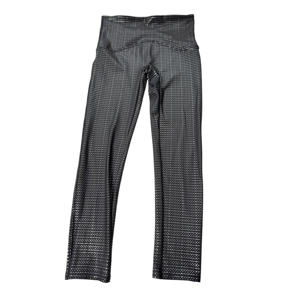 SPANX Metallic Dot Print Active 7/8 Workout Leggings Black/Multi Size Medium - Picture 4 of 6